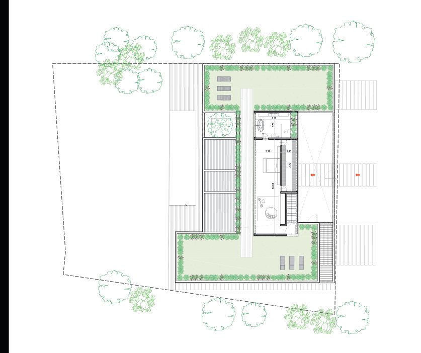 Tipología A · Planta alta, 120 m²