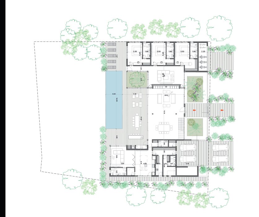 Tipología A · Planta baja, 490 m²