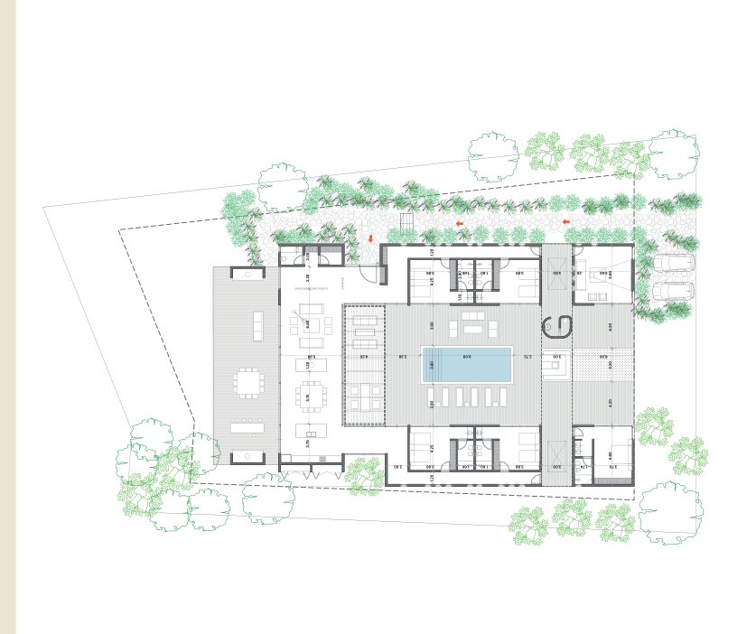 Tipología C · Planta, 420 m²